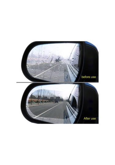 4 Parça Araç Ayna Yağmur Kaydırıcı Film Ve Cam Buğu Önleyici Su Geçirmez Koruyucu Seti