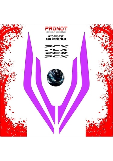 Promot Far Üstü Film Mor- Honda Pcx 2021-2024