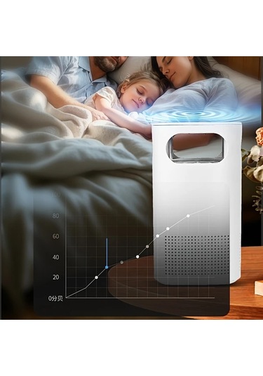 Xuweiwei 2025 Usb Hava Temizleyici Beyaz Takılabilir Pil Gerektirmez Ev Ofis Yurt İçin Koku Giderme Evcil Hayvan Tüyü Emme Sessiz Çalışma