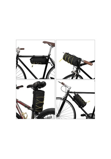 Bisiklet İçin Bisiklet Çantaları Ön Raf Dağ Telefon Üst Tüp Bisiklet Poşetleri Yetişkin Bisikletler İçin Seyahat Depolama Girdeli Çantası Sarı Sarı