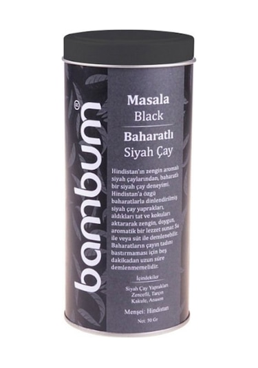 Bambum Masala Baharatlı Siyah Çay 50 G