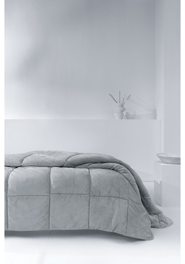 Yataş Bedding Macaron Tek Kişilik Wellsoft Yorgan - Gri