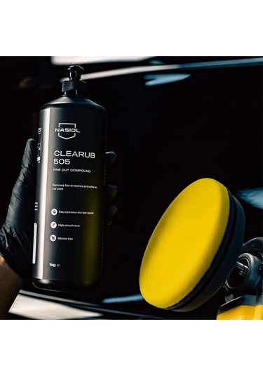 Nasiol Glasshield Clearub 505 1000g İnce Çizik Giderici Polisaj Pastası