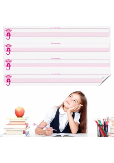 Ollevra Kılavuz Çizgili Akıllı Kağıt Yazı Tahtası Duvarda İz Bırakmaz Statik Yeni Müfredata Uygun 100x56cm Çok Renkli