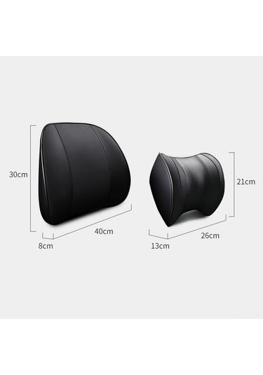 Teltree Siyah Araba Boyun Yastığı - Hafıza Pamuklu, Nefes Alabilir Koltuk Yastığı - Mevsimler Arası Konfor Saati