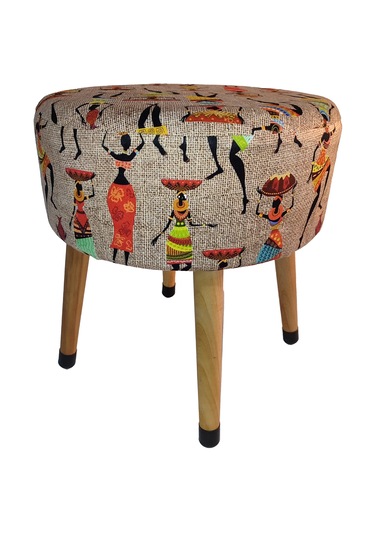 Puf Koltuk Tabure - Etna Ütopya Bej - Gold