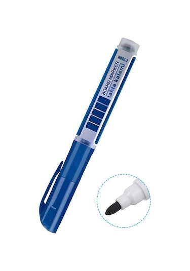 Kartuşlu Yazı Tahta Kalemi 1 Adet Değişebilen Kolay Silinebilir Beyaz Yazı Tahta Kalemi Doldurulabilir