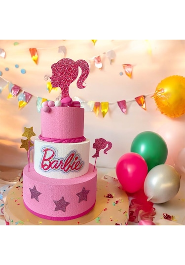 Sutasarimevi Barbie Maket 3 Katlı Yaş Pasta