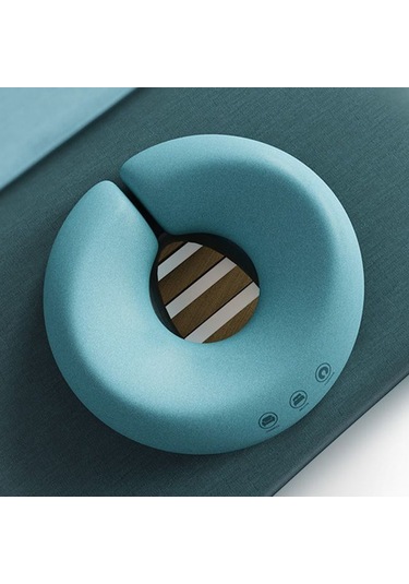 Anjiexun Yumuşak Masaj Yastığı Yüz Rahatlatıcı Hafıza Mavi Mavi