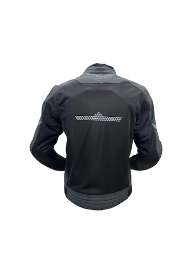 Forte Gt Black Stone Yazlık Motosiklet Mont Gri - Siyah