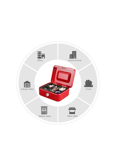 Mühlen Cash Box Cb200 Orta Boy Taşınabilir Para Çekmecesi / Kutus