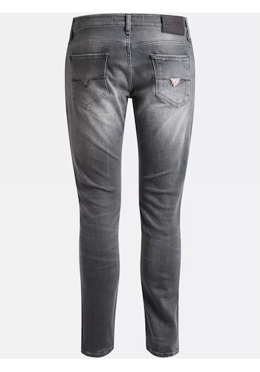 Guess Erkek Denim Skinny Fit Jeans Gri