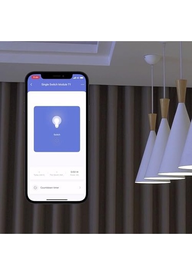 Tek Anahtar Modülü T1 Nötr İletkensiz Homekit , Beyaz