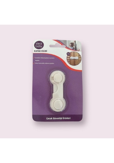 İdeal Baby Kapak Kilidi - Çocuk Güvenlik Kilidi, Dolap Kapak Kilidi, Kolay Montaj