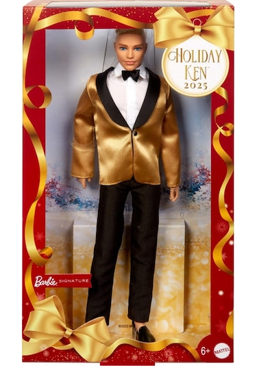 Barbie Ken 2025 Mutlu Yıllar Bebeği Beyaz Tenli