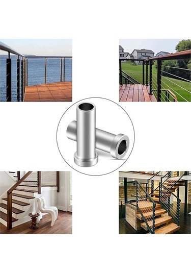 T316 Paslanmaz Çelik Koruyucu Kovanlar Kablo Korkuluk Donanım Takımı