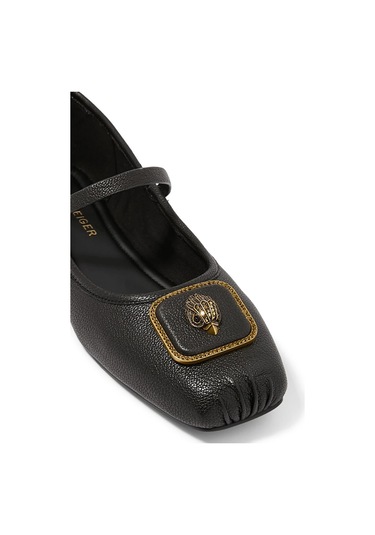 Kurt Geiger Pimlico Deri Lüks Stil Kadın Babet Siyah