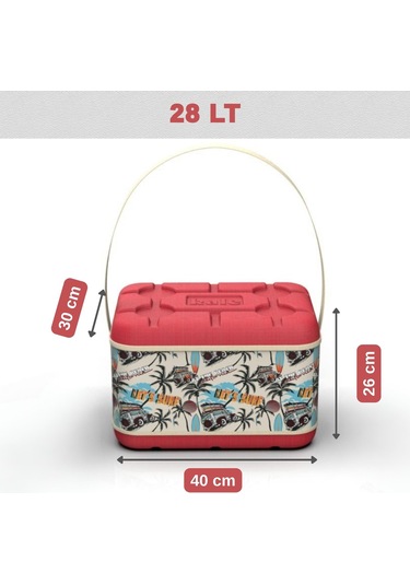 28 Lt Pro Eva İzolasyonlu Çanta 1176 Soft Cooler Kırmızı