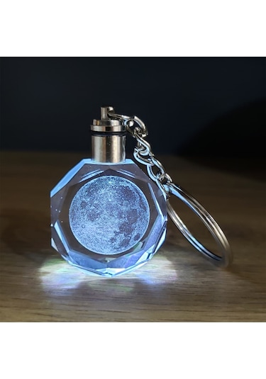 River World Anahtarlık Işıklı Dolunay Tasarımlı