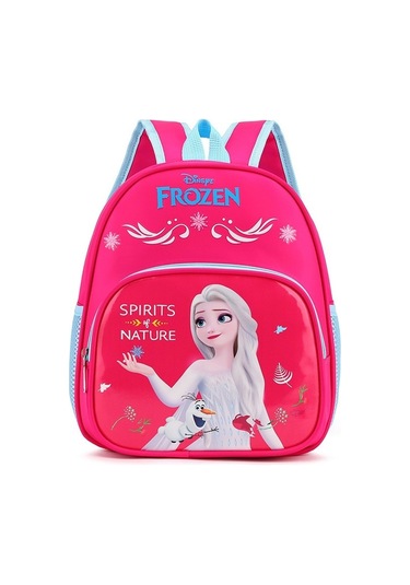 Sevimli Elsa Prenses Desenli İlkokul Ve Anaokulu Öğrencileri İçin Erkek Ve Kız Çocuklarına Uygun Karakterli Sırt Çantası Okul Çantası Kirmizi