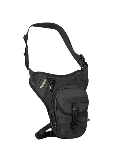 Skycity Motorcycle Çok Amaçlı Çanta: Yağ Tankı/bel/bacak Çantası, Su Geçirmez, Genişletilebilir, Poliester, Siyah Ya679