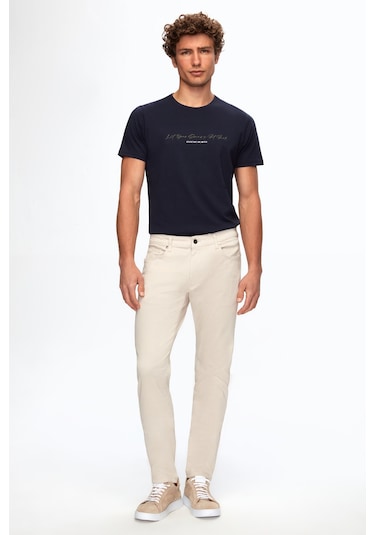 Ds Damat Slim Fit Taş Gabardin Denim Pantolon 4hcc3t404003m Taş