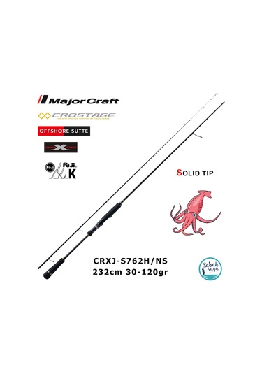 Major Craft Crostage Crxj-s762h/ns Offshore Sutte 232cm 30-120gr 2p Jigging Kamış