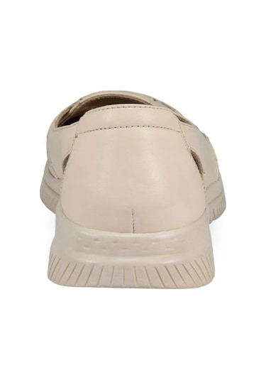 Forelli 29430-g Anya Bej Kadın Hakiki Deri Ayakkabı Bej