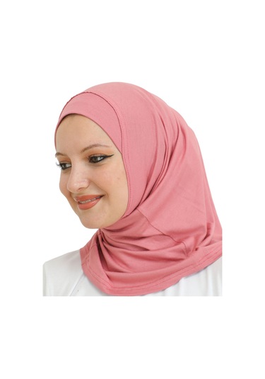 Spor Başörtüsü Kadın Hazır Giyim Türban Viskon Eşarp Şal - Gül Kurusu Gül Kurusu