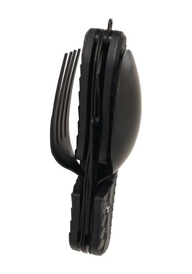 Urban Badger Herja Katlanabilir Çatal Bıçak Kaşık Seti Siyah