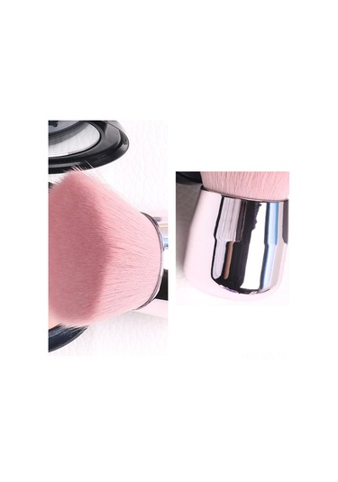Vkemall Yumuşak Nylon Tüylü Plastik Kollü斜头&yuvarlak Başlı Blush/serbest Toz/fondöten Makyaj Fırçası - Taşınabilir Ve Dayanıklı