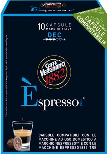 Caffe Vergnano Decaf Nespresso Kapsül Kahve 10 Adet