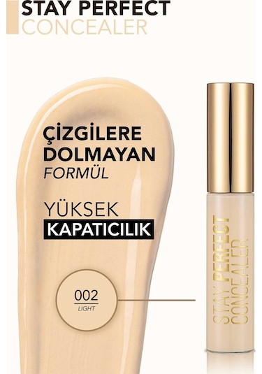 Flormar Stay Perfect Jumbo Aplikatörlü Kremsi Kapatıcı 002 Light
