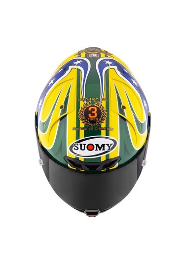 Suomy S1-Xr Gp Troy Baylıss Edıtıon 2005 Kapalı Kask Sarı - Mavi