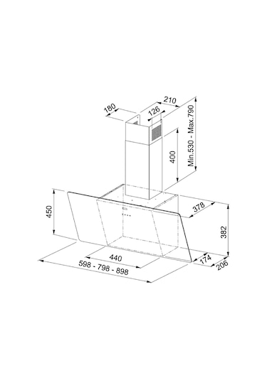 Franke 1100361903 Davlumbaz Fpj 615 V Wh A 60 Cm Beyaz Davlumbaz