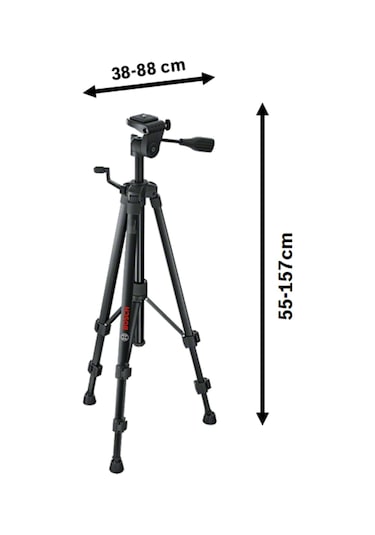 Bosch Uyumlu Professional Measurement Bt 150 Tripod, Alüminyum, 55-157 C