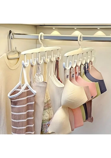 Büro Ev Ofis Düzeni İçin Tekli 6 Kancalı Plastik Dolap İçi Düzenleyici Askı Diğer