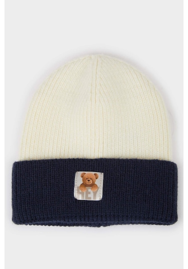 Defacto Erkek Bebek Renk Bloklu Triko Bere F0021a525wnnv235 Lacivert