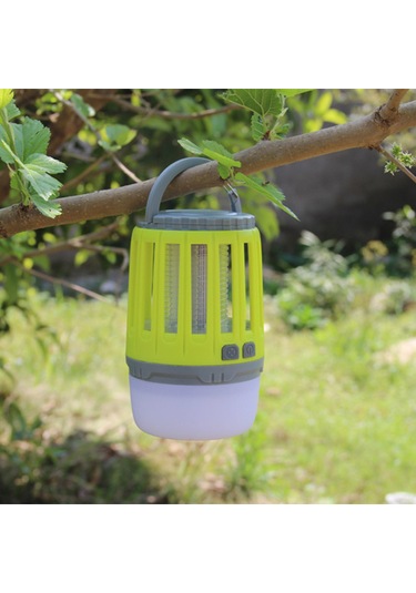 Lemestar Sarı Usb Şarjlı Dışarıda Kamp Için Led Işık Ve Elektrik Şoku İle Haşere Öldürücü, Ipx4 Su Geçirmez, Çok Amaçlı Kullanım