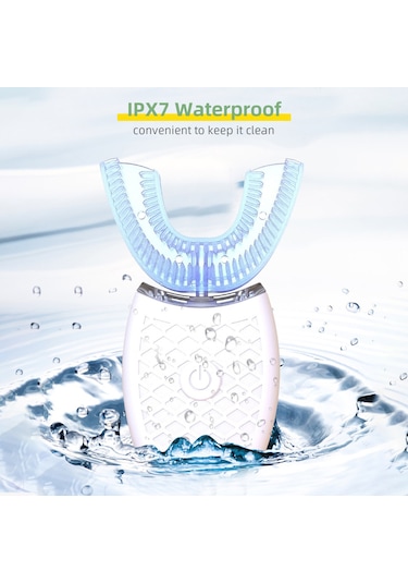 Dianziye Pink U-shaped Electric Toothbrush With 3 Modes - Ipx7 Waterproof, Usb Rechargeable, 5000-15000hz Titreşimli For Deep Cleaning Çok Renkli