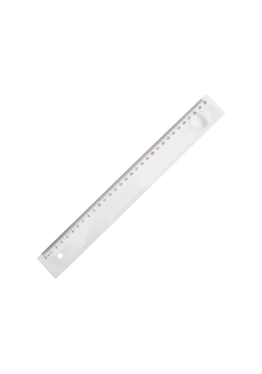 Ark Mercekli Geniş Büro Cetveli 30 cm 179 Şeffaf