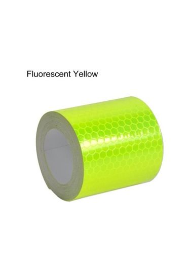 Sarı Mükemmel Kendinden Yapışkanlı Dekoratif Kullanımı Kolay Araba Plakası Yansıtıcı Uyarı Emniyet Bandı Araç Malzemeleri