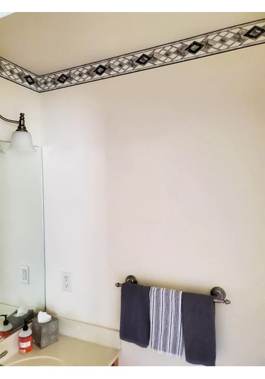 Domostroj Duvar Kağıdı İçin Dekoratif Kendinden Yapışkanlı Sınır 176228734 Beyaz