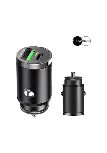 Maerknon100w Pd Usb Araç Şarj Cihazı İphone Xiaomi Samsung Huawei İçin Hızlı Şarj Adaptörü Qc3.0 Usb-c Br