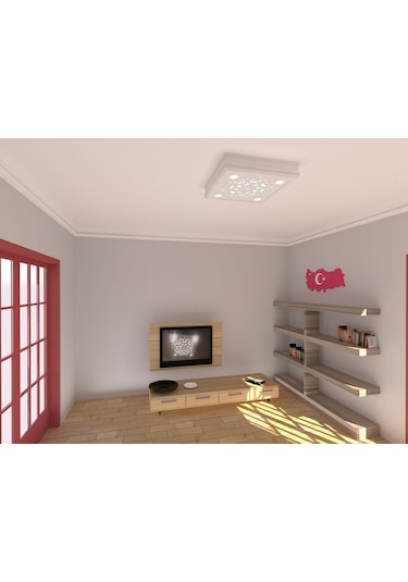 Motifpiyer Spot Led Uyumlu Tavan Göbek 60X60X13 Cm (436420349)