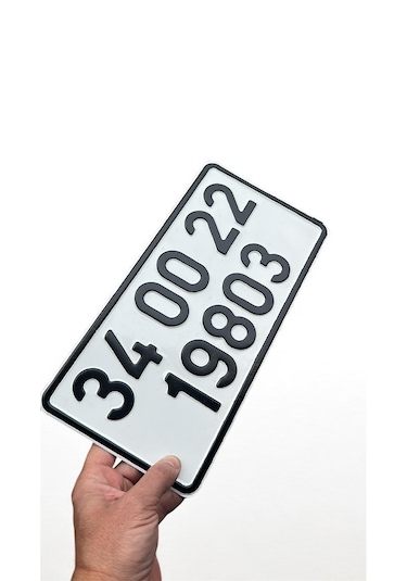 Plaka, İş Makinası, 15x30 Cm