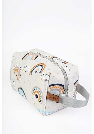 Kirli Temiz Islak Organizer Çantası Gök Mavi Bebek Çocuk Kıyafet Çamaşır Anne Makyaj Alezli Çanta