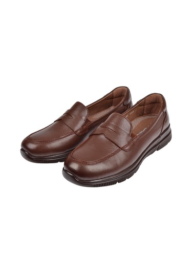 Forelli Hakiki Deri Comfort Makosen Kadın Ayakkabı For-gola Taba Taba