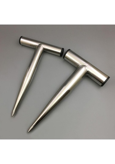 Trendooze Tahıl Dibberi Bahçe Aleti Çiftlik Tarla Ampul Dikimi Metal Saplı Tohum S