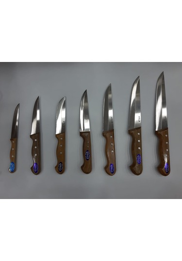 Atilla Paslanmaz Çelik Kasap Bıçağı No 3 1 Adet Açık Kahve